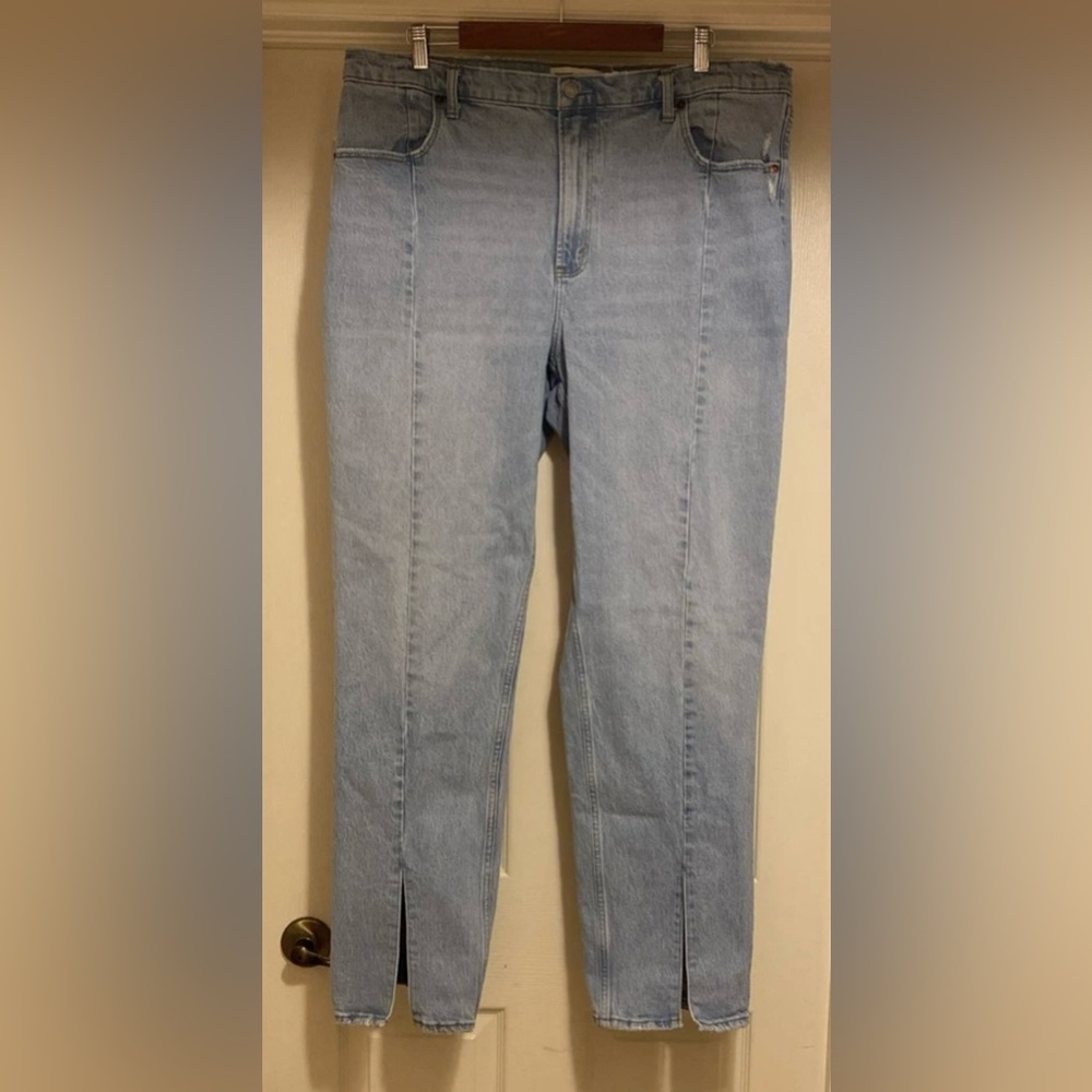 Abercrombie & Fitch The 90s Straight Ultra High Rise Jeans Sz 34/18 LONG